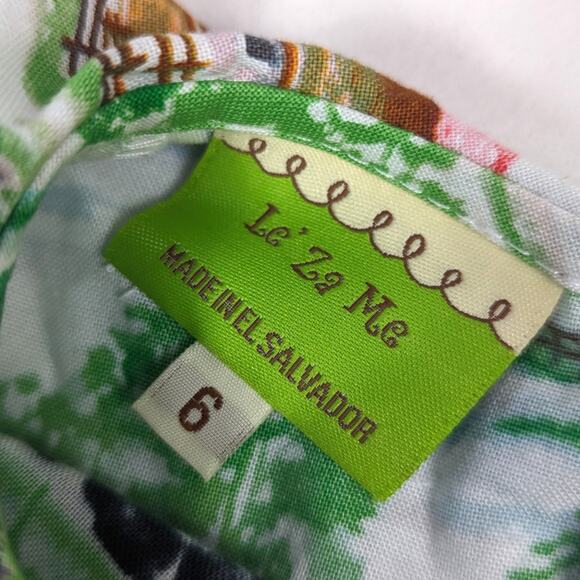 Le Za Me Dress Girls Sz 6 Farm Barn Autumn Boutique Long Sleeve Casual - Picture 6 of 7